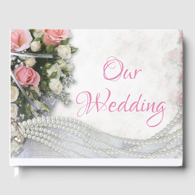 Livro De Visitas Rosas e pérolas (Frente)