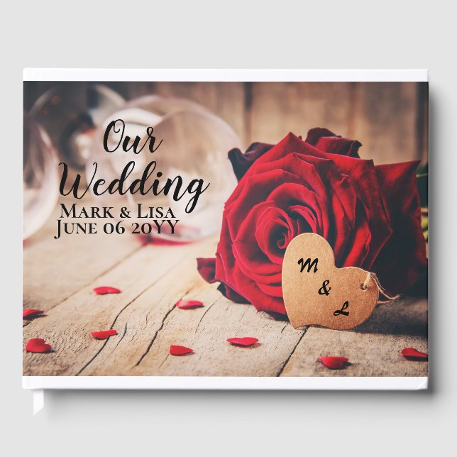 Livro De Visitas Rosas vermelhas (Frente)