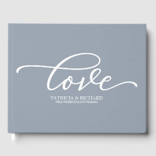 Livro De Visitas Roteiro Chic Amor Azul Poeirento Casamento
