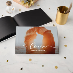 Livro De Visitas Roteiro de Amor Moderno Foto Casamento