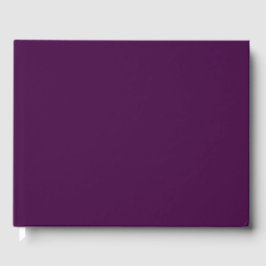 Livro De Visitas Roxo Berinjela Cor Sólida
