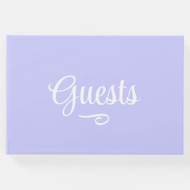 Livro De Visitas Roxo Periwinkle (Frente)