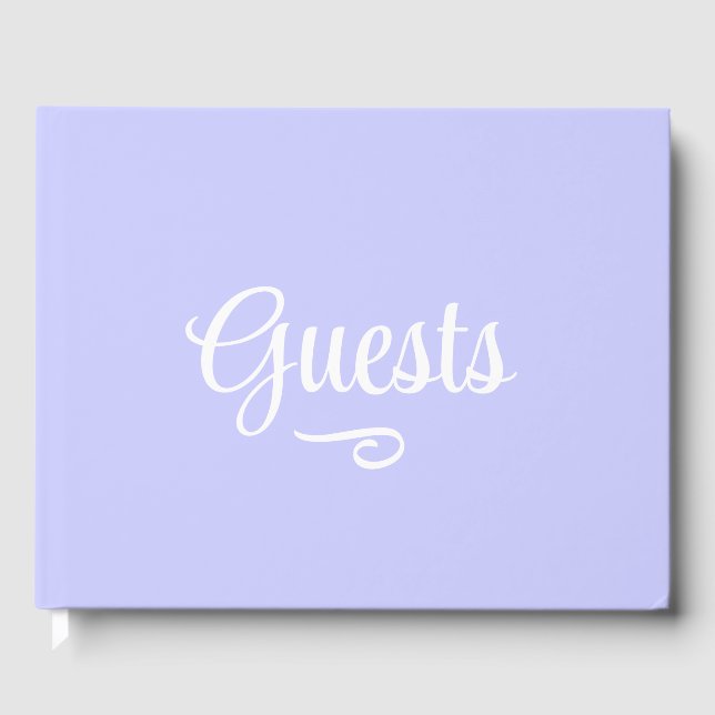 Livro De Visitas Roxo Periwinkle (Frente)