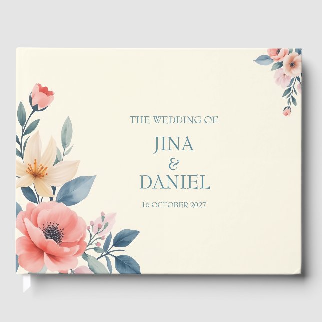 Livro De Visitas Rubor Florido (Frente)