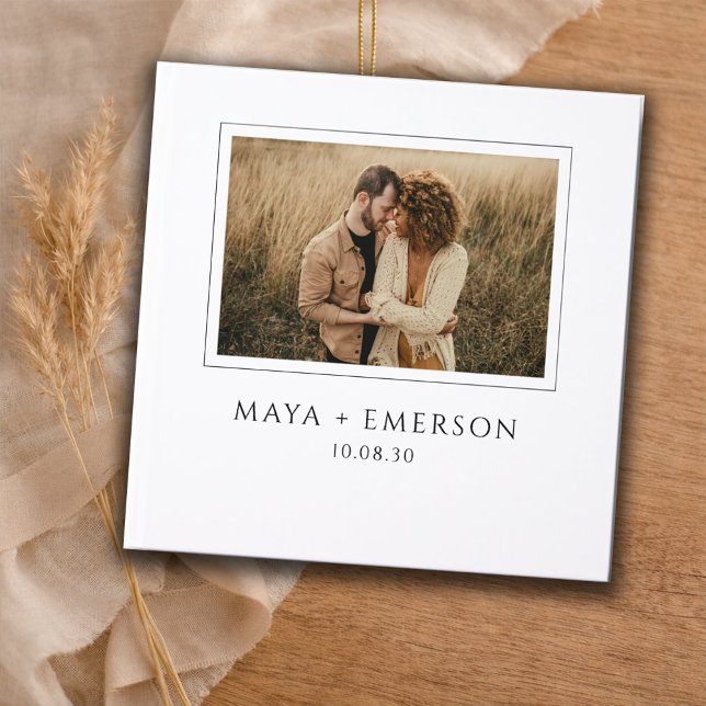 Livro De Visitas Rustic Boho Photo Wedding (Criador carregado)