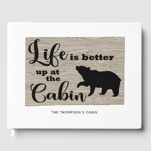 Livro De Visitas Rustic Cabin