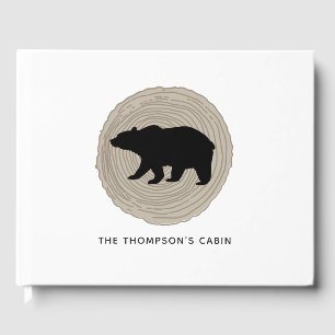 Livro De Visitas Rustic Cabin