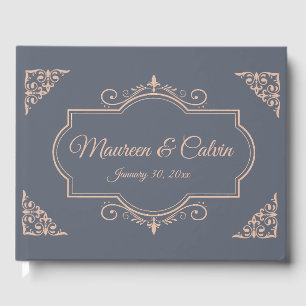 Livro De Visitas Rustic Filigree, Casamento