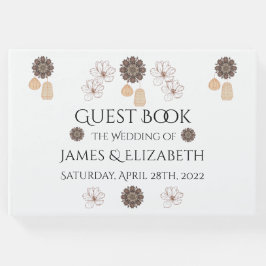 Livro De Visitas Rustic Floral Boho Wedding