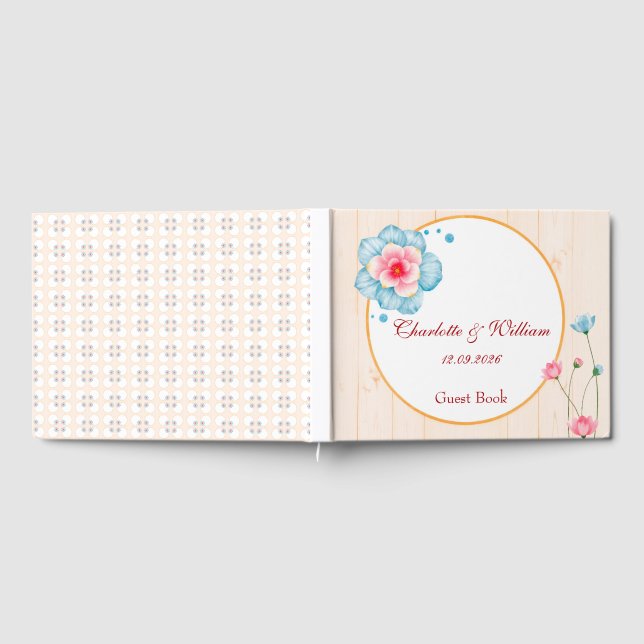 Livro De Visitas Rustic Floral Wedding (Completo)