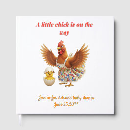 Livro De Visitas Rustic Little  Chick Theme  Party