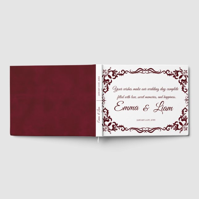 Livro De Visitas Rustic Mexican Wedding Guest Book  (Completo)