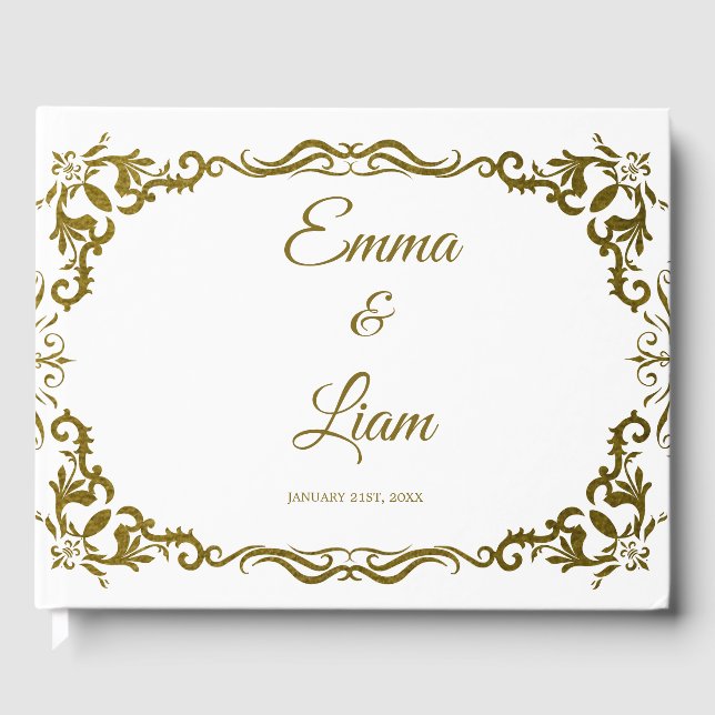 Livro De Visitas Rustic Mexican Wedding Guest Book  (Frente)