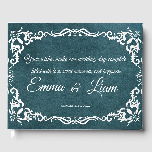 Livro De Visitas Rustic Mexican Wedding Guest Book  (Frente)