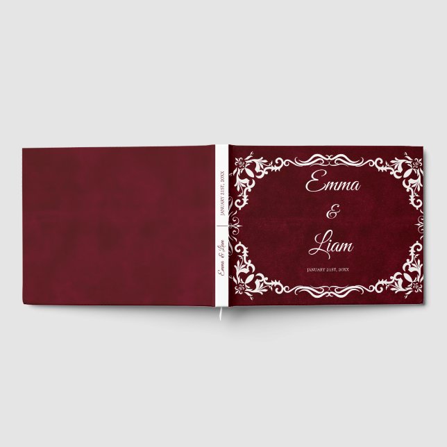 Livro De Visitas Rustic Mexican Wedding Guest Book  (Completo)