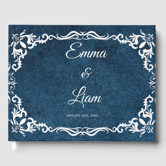 Livro De Visitas Rustic Mexican Wedding Guest Book  (Frente)