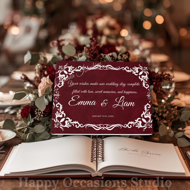 Livro De Visitas Rustic Mexican Wedding Guest Book  (Criador carregado)