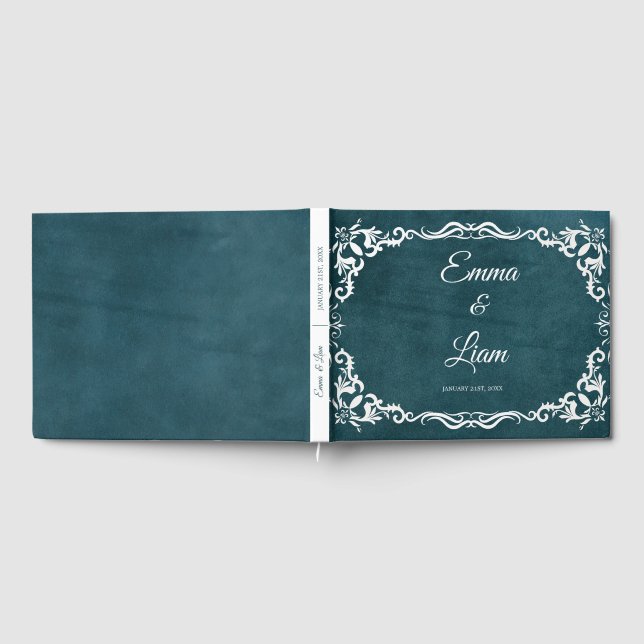 Livro De Visitas Rustic Mexican Wedding Guest Book  (Completo)