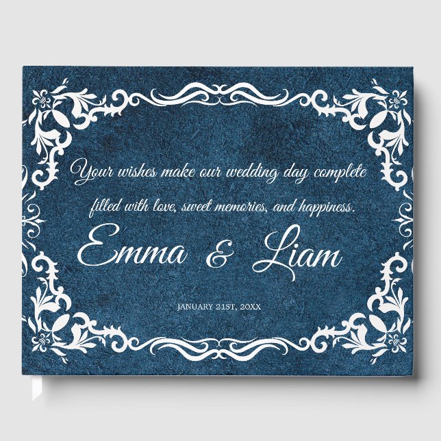 Livro De Visitas Rustic Mexican Wedding Guest Book  (Frente)