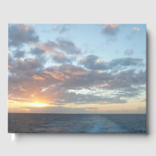 Livro De Visitas Salto do Sol no Mar I Pastel Mar
