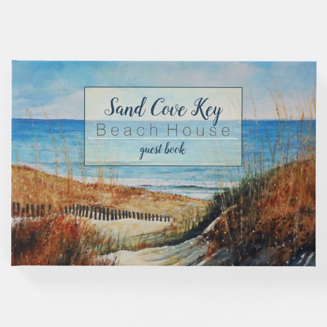 Livro De Visitas Sand Dunes Beach Vacing Rental Guest Book (Frente)