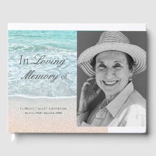 Livro De Visitas Sandy Beach Photo Memorial Funeral