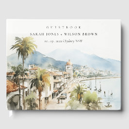 Livro De Visitas Santa Marta Colombia Watercolor Landscape Wedding