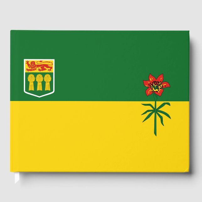 Livro De Visitas Saskatchewan Flag (Frente)