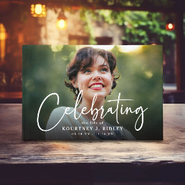 Livro De Visitas Script Memorial Photo & Message Sympathy