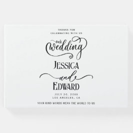 Livro De Visitas Script Mínimo Simples preto branco branco preto