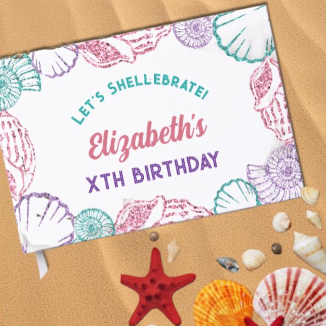 Livro De Visitas Seashell Girls Birthday (Criador carregado)