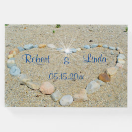 Livro De Visitas Seashore Heart