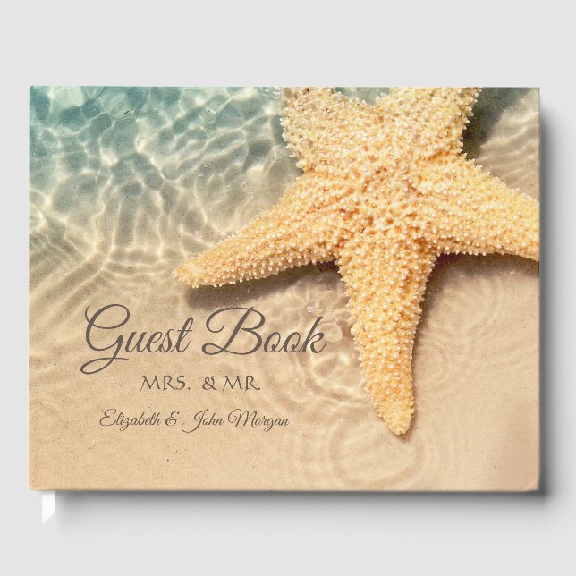 Livro De Visitas Seastar Beach Wedding (Frente)