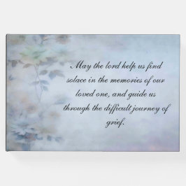 Livro De Visitas Sentimentos Memoriais do Funeral Guestbook