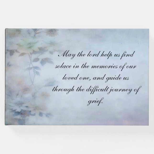 Livro De Visitas Sentimentos Memoriais do Funeral Guestbook (Frente)