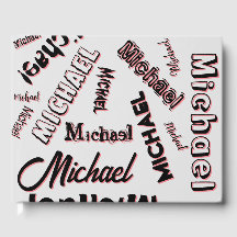 Seu nome é padrão monograma rosa cor sombra