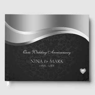 Livro De Visitas Silver Satanás E Black Damask