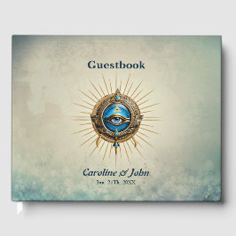 Livro De Visitas Símbolo do olho do Egito,