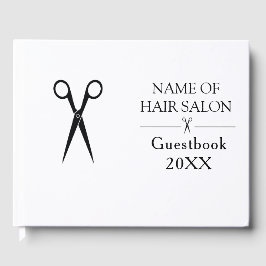 Livro De Visitas Simple elegant business light beauty salon