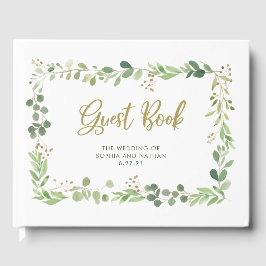 Livro De Visitas Simple Greenery | Casamento