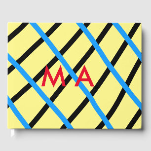 Livro De Visitas Simple monogram add your name letter man minimal t