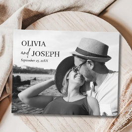 Livro De Visitas Simples Moderno e Minimalista com Foto de Casament