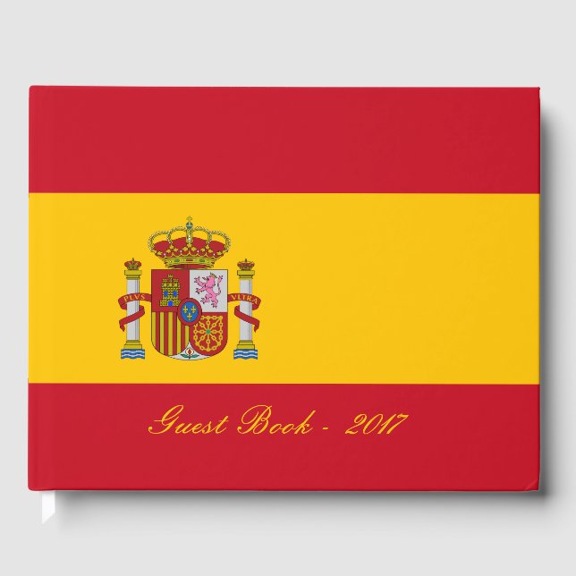Livro De Visitas Sinalizador de espanha - Bandera de Espana (Frente)