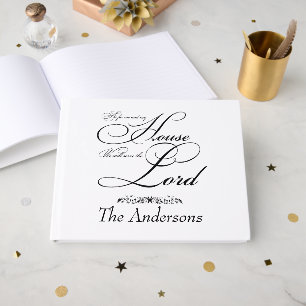 Livro De Visitas Sirva ao Senhor personalizado