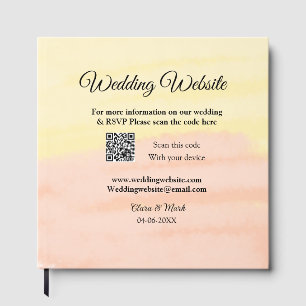 Livro De Visitas Site de casamento adicionar código Q R digitalizaç