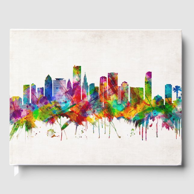 Livro De Visitas Skyline Miami Florida (Frente)
