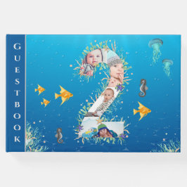 Livro De Visitas Sob o segundo aniversário Grande de Colagem de Fot