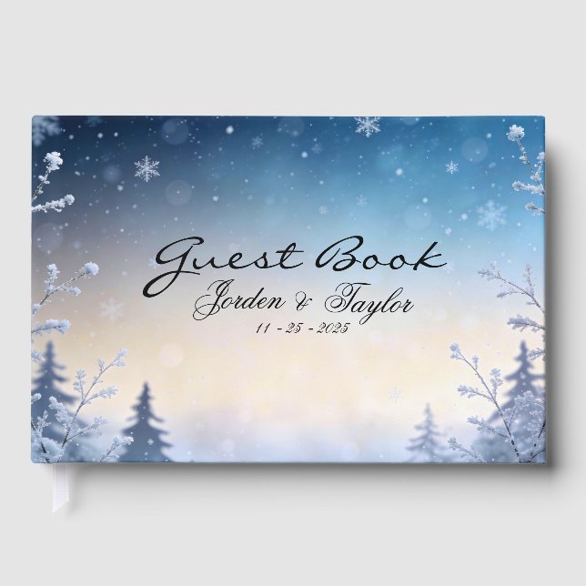 Livro De Visitas Soft WInter Daydream Wedding  (Frente)