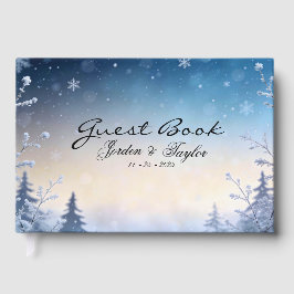 Livro De Visitas Sonho de Casamento de Inverno Suave