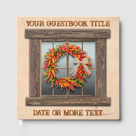 Livro De Visitas Southwest Chile Pepper Wreath Window Personalized